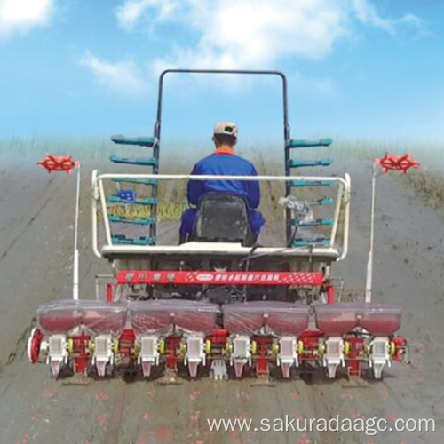 Models of rice field direct seeding machines
